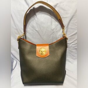 EUC Dooney & Bourke Pebble Grain Lg Black 30 Sac Hobo Shoulder Bag